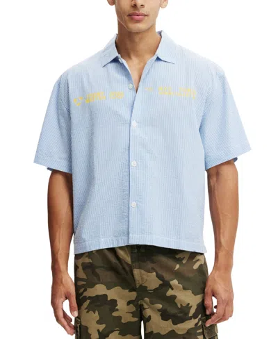 Cotton On Men's Ventura Short Sleeve Shirt In Blue
