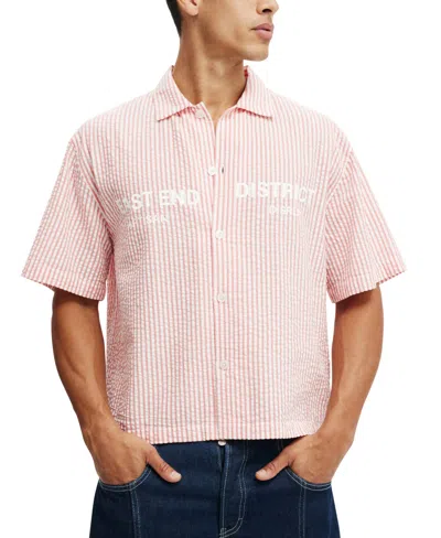 Cotton On Men's Ventura Short Sleeve Shirt In Red