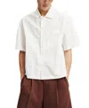 Cotton On Ventura Short Sleeve Shirt In Off White Stripe