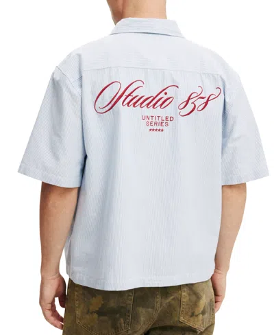 Cotton On Men's Ventura Short-sleeve Shirt In Blue