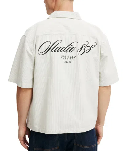 Cotton On Men's Ventura Short-sleeve Shirt In White