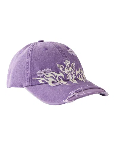 Cotton On Men's Vintage Dad Hat In Washed Purple,cherub