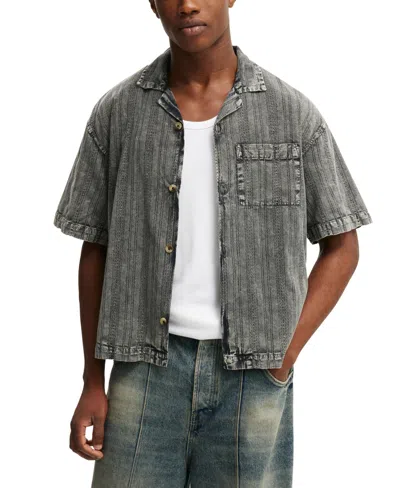 Cotton On Washed Box Fit Short Sleeve Shirt