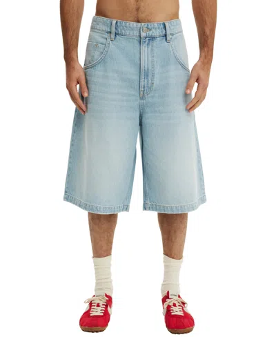 Cotton On Men's Y2k Super Baggy Jorts In Blue