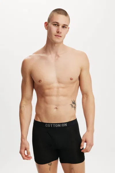 Cotton On Mens Bamboo Trunk In Black