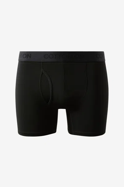 Cotton On Mens Comfort Stretch Boxer Brief In Black