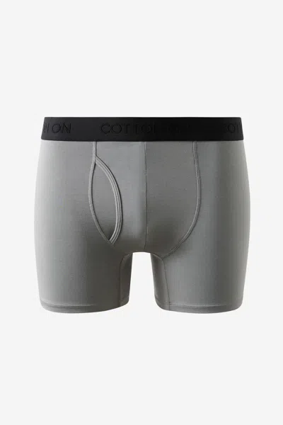 Cotton On Mens Comfort Stretch Boxer Brief In Grey