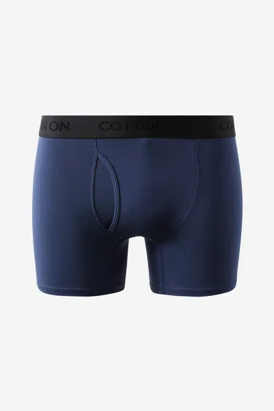 Cotton On Mens Comfort Stretch Boxer Brief In Navy