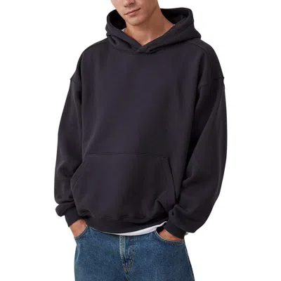 Cotton On Mens Hooded Cotton Hoodie In Black