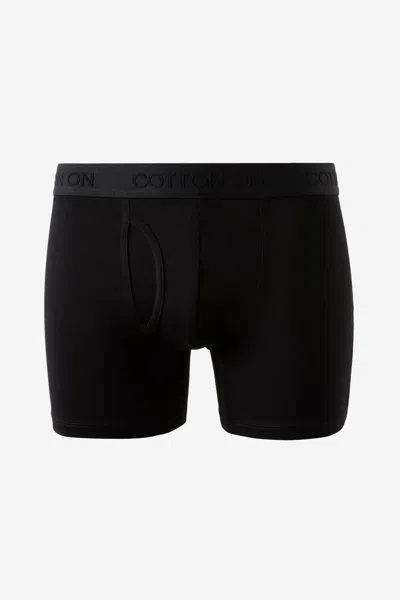 Cotton On Mens Organic Cotton Boxer Brief In Black