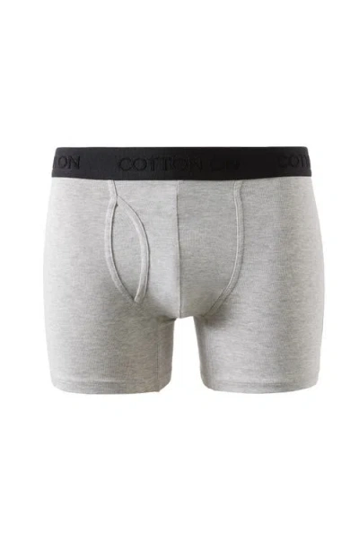 Cotton On Mens Organic Cotton Boxer Brief In Gray