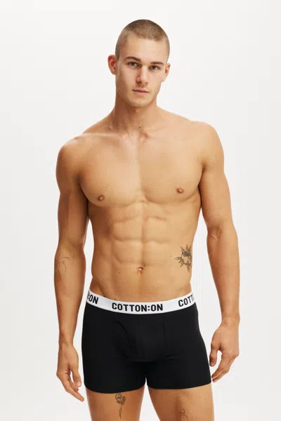Cotton On Mens Organic Cotton Trunks In Black