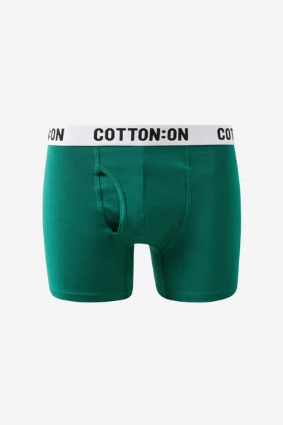 Cotton On Mens Organic Cotton Trunks In Green