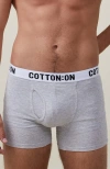 Cotton On Mens Organic Cotton Trunks In Gray