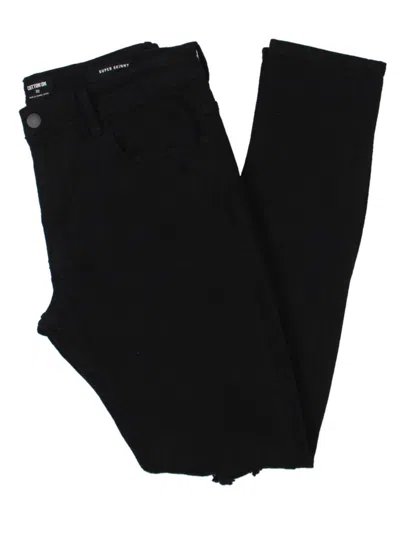 Cotton On Mens Ripped Stretch Skinny Jeans In Black