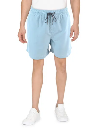 Cotton On Mens Solid Polyester Bermuda Shorts In Multi