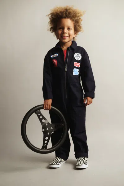 Cotton On Kids' Mickey & Minnie Disney Race Suit In Black