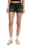 Cotton On Micro Low Denim Short In Green
