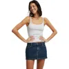 Cotton On Micro Low Denim Skirt In Rinse Blue