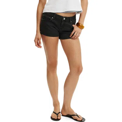 Cotton On Micro Low Rise Denim Shorts In Multi
