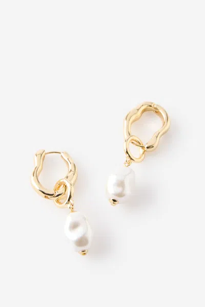Cotton On Mid Charm Earring In Gold