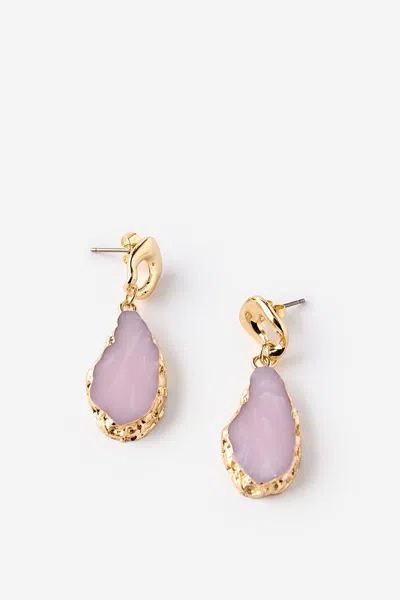 Cotton On Mid Charm Earring In Purple