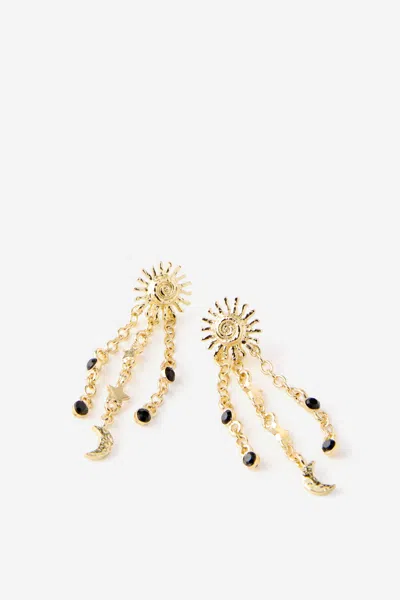 Cotton On Mid Charm Earring In Gold