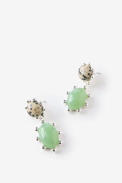 Cotton On Mid Charm Earring In Green