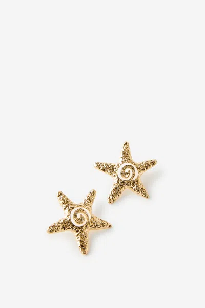 Cotton On Mid Charm Earring In Gold