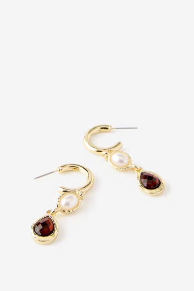 Cotton On Mid Hoop Earring In Gold