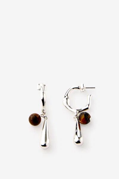 Cotton On Mid Hoop Earring In Multi