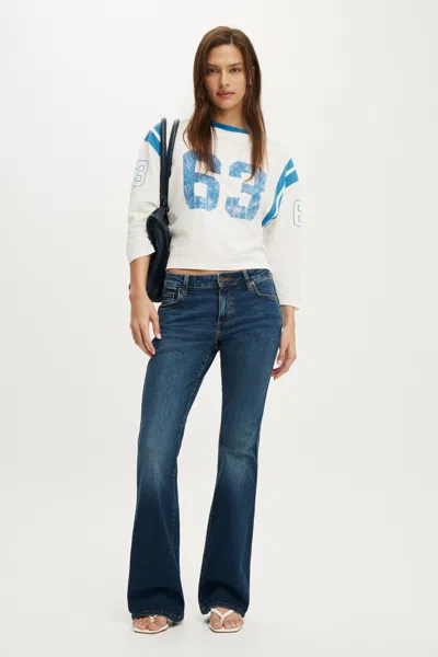 Cotton On Mid Rise Bootcut Jean In Blue