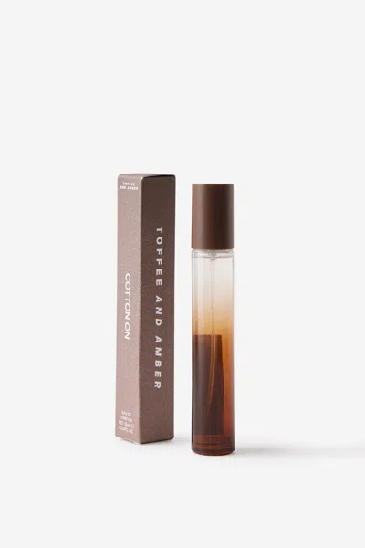 Cotton On Moment Travel Perfume 15ml In Toffee And Amber.