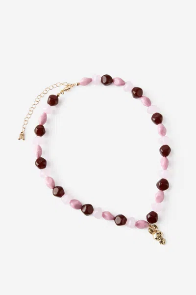 Cotton On Monchhichi Beaded Necklace In Multi