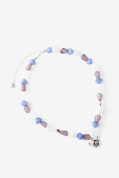 Cotton On Monchhichi Beaded Necklace In Multi