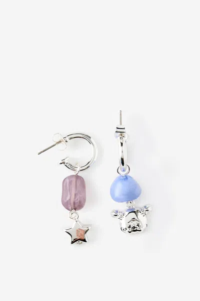 Cotton On Monchhichi Mid Hoop Earring In Multi