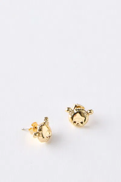 Cotton On Monchhichi Small Charm Earring In Lcn Mon Monchhichi Up Gold Face