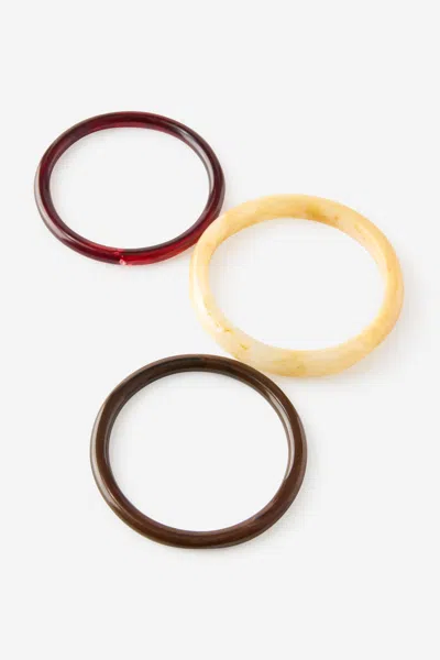 Cotton On Multipack Bracelet In Up Resin Multi Burgundy