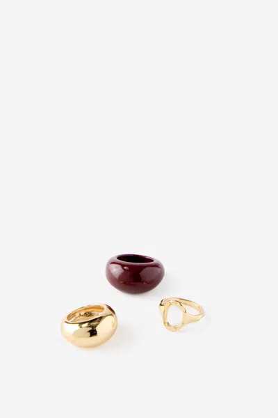 Cotton On Multipack Rings In Gold