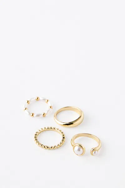 Cotton On Multipack Rings In Gold