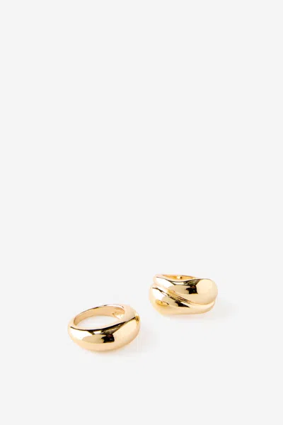 Cotton On Multipack Rings In Gold