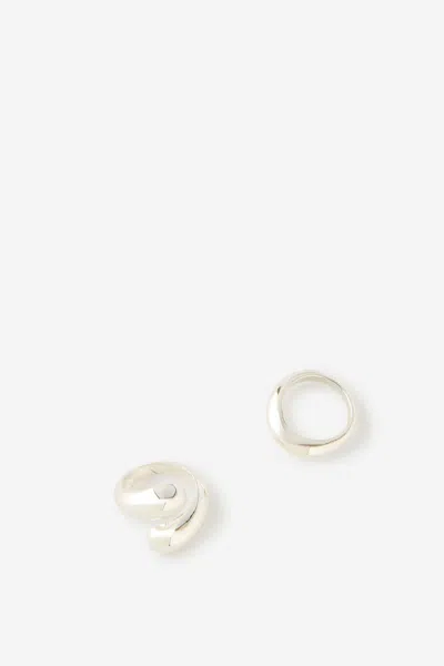 Cotton On Multipack Rings In Up Silver Chunky Ring