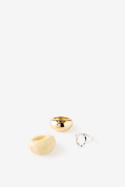 Cotton On Multipack Rings In Gold
