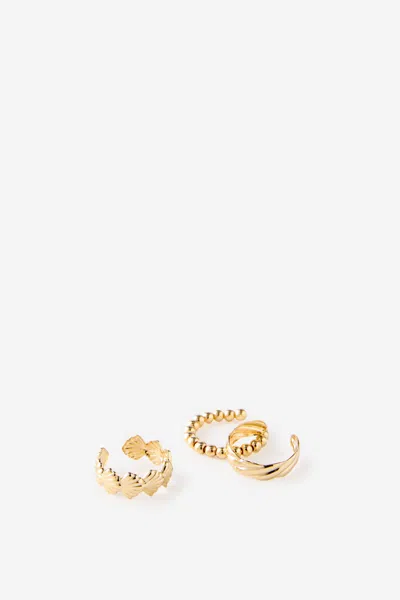 Cotton On Multipack Toe Rings In Gold