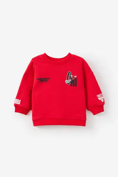 Cotton On Kids' Nba Chicago Bulls Sweater In Red