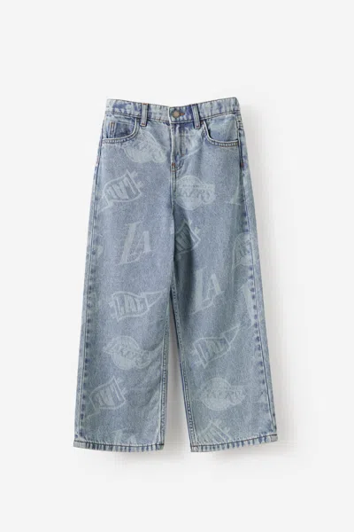 Cotton On Kids' Nba La Lakers Super Baggy Jean In Blue