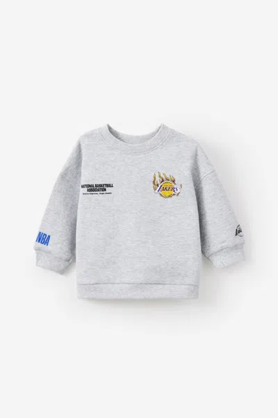 Cotton On Kids' Nba La Lakers Sweater In Gray