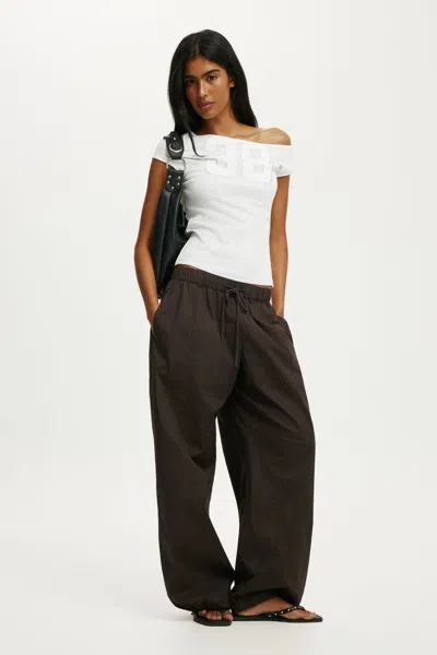 Cotton On Graphic Off Shoulder Tee In Multi