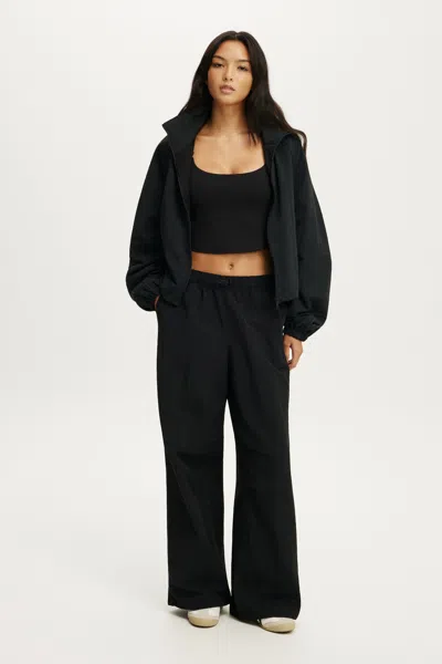 Cotton On Off Side Woven Sweatpant In Black