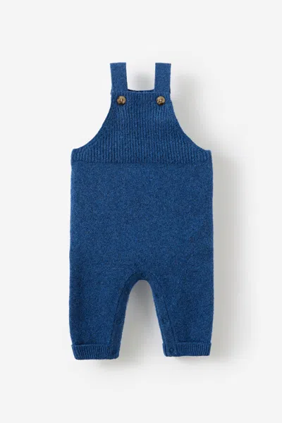 Cotton On Kids' Organic Blend Knit Dungaree In Blue